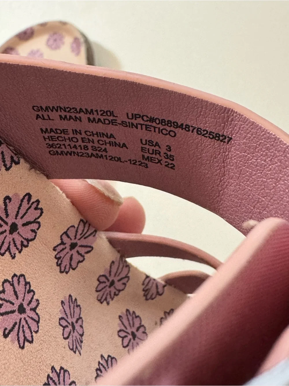 Kid’s Pink Double-Strap Comfort Sandals